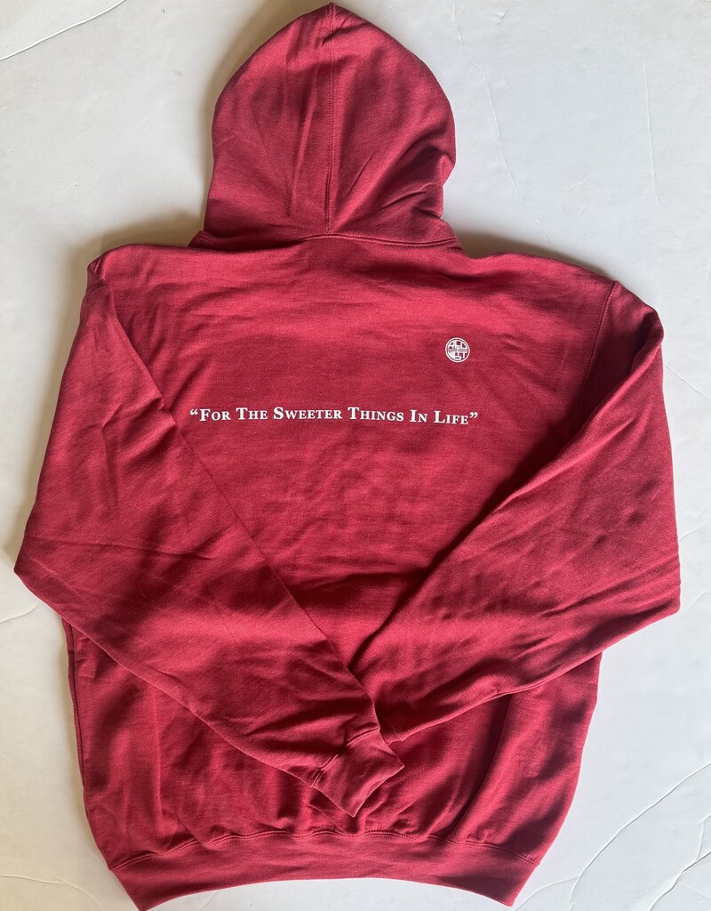 Sweeter Things In Life Red Hoodie