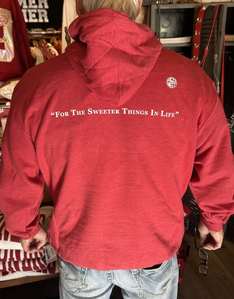 Sweeter Things In Life Red Hoodie