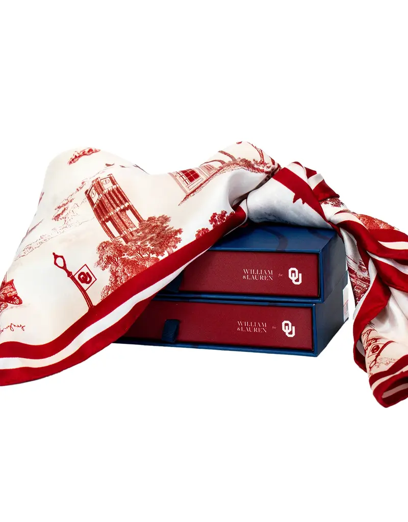 OU Silk Toile Scarf