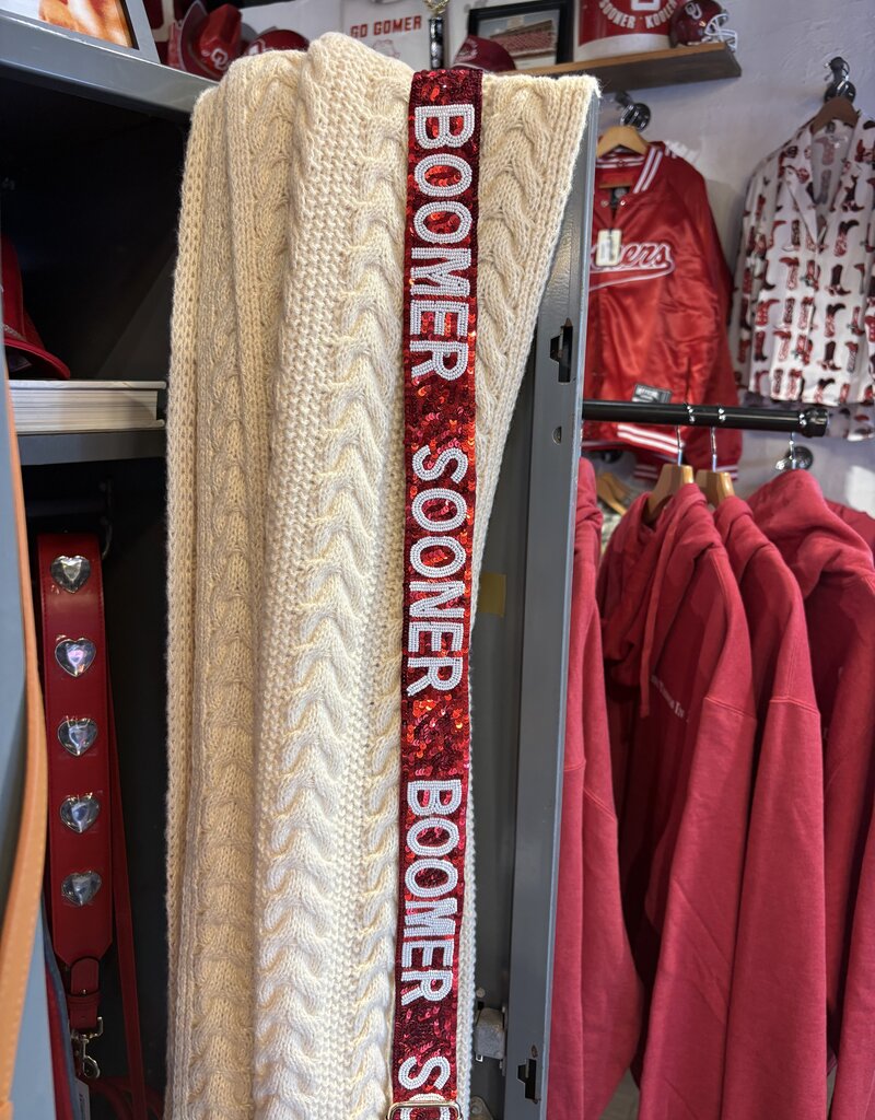 Sequin Boomer Sooner Purse Strap