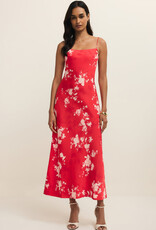Alyse Floral Maxi Dress Kiss Me Red