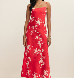 Alyse Floral Maxi Dress Kiss Me Red
