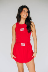 Alli Airy Tennis Skort Crimson