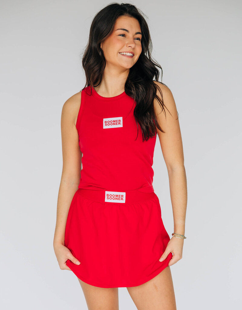 Alli Airy Tennis Skort Crimson