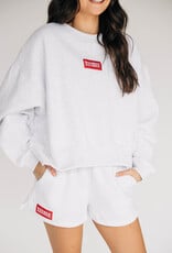 Becca Boxy Crewneck Ash