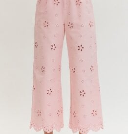 Light Pink Eyelet Pants