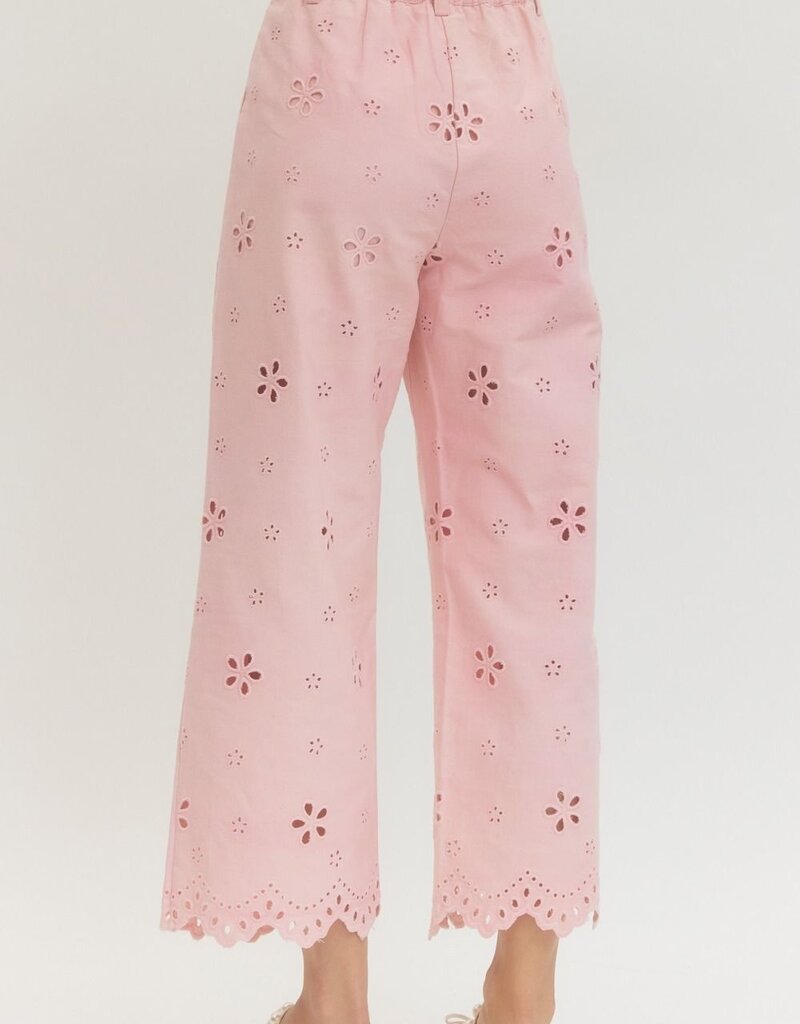Light Pink Eyelet Pants