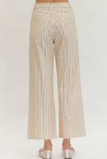Tan and White Stripe Pant