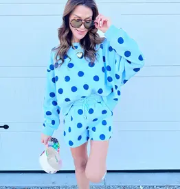 Blue Polka Dot Shorts