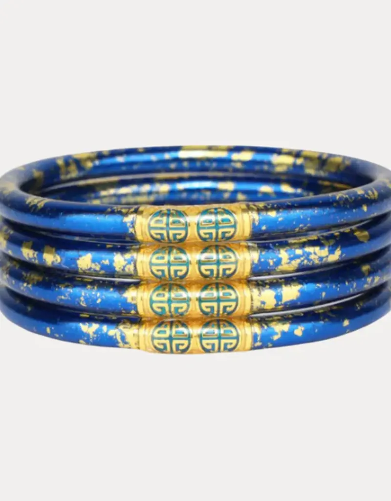 BudhaGirl Koi Blue and Gold All Weather Bangles