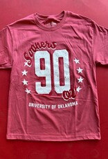 Crimson OU Sooners Jersey Patch Tee