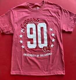 Crimson OU Sooners Jersey Patch Tee