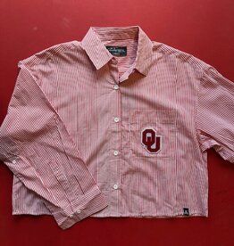 Striped Long Sleeve OU Crop