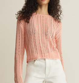 Pink Crochet Sweater