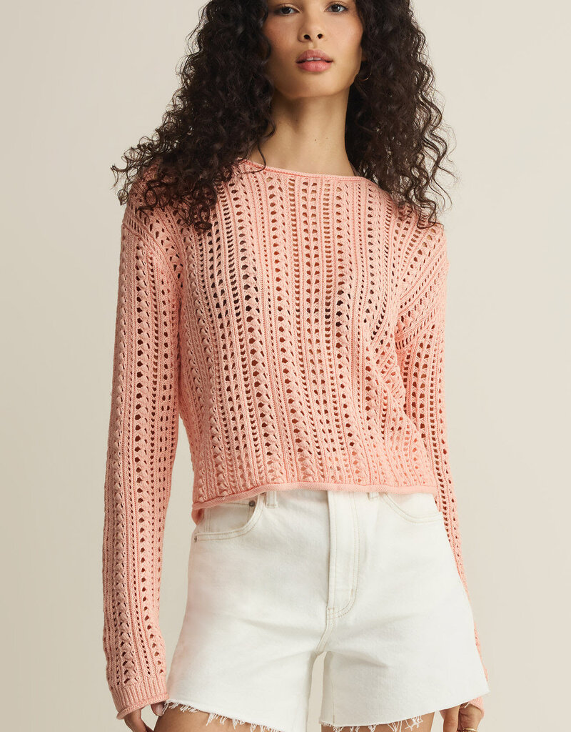Pink Crochet Sweater