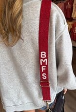 Red BMFS Beaded Purse Strap