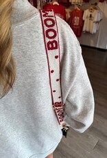 White Boomer Polka Dot Purse Strap