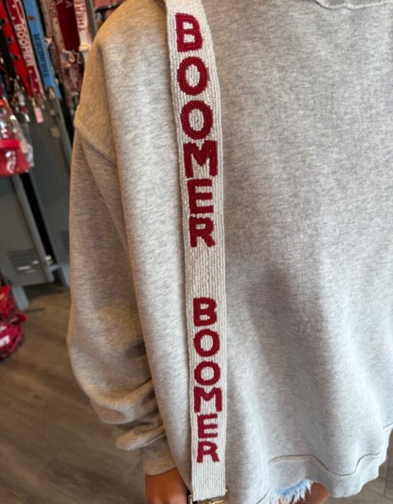 White Boomer Purse Strap