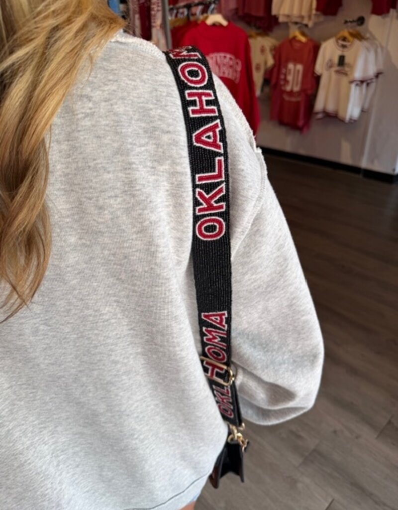 Black Oklahoma Purse Strap