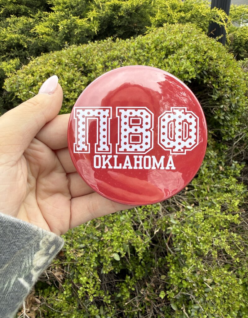 !Pi Phi Polka Dot Button