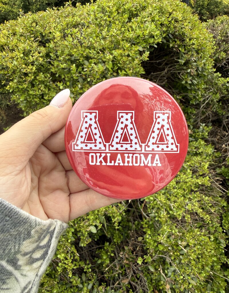 !Tri Delt Polka Dot Button