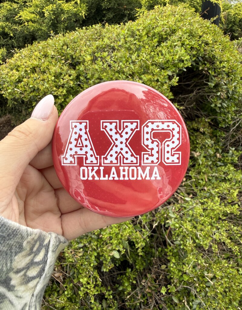 !Alpha Chi Polka Dot Button