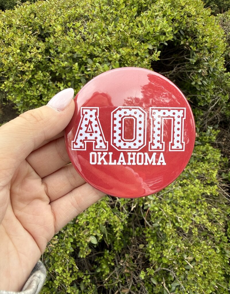 !AOPi Polka Dot Button