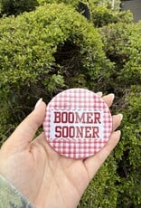!Checkered Boomer Sooner Button