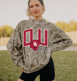OU Camo Mock Neck