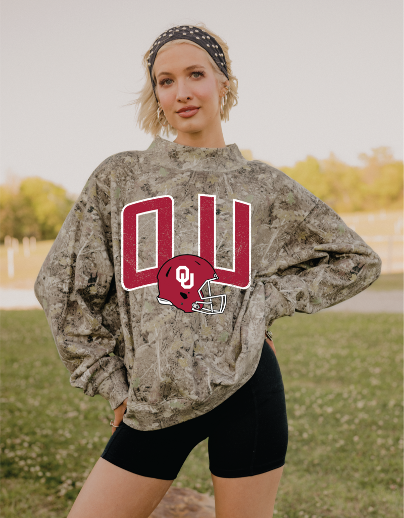 OU Camo Mock Neck