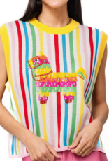 QOS Rainbow Piñata Sweater Tank
