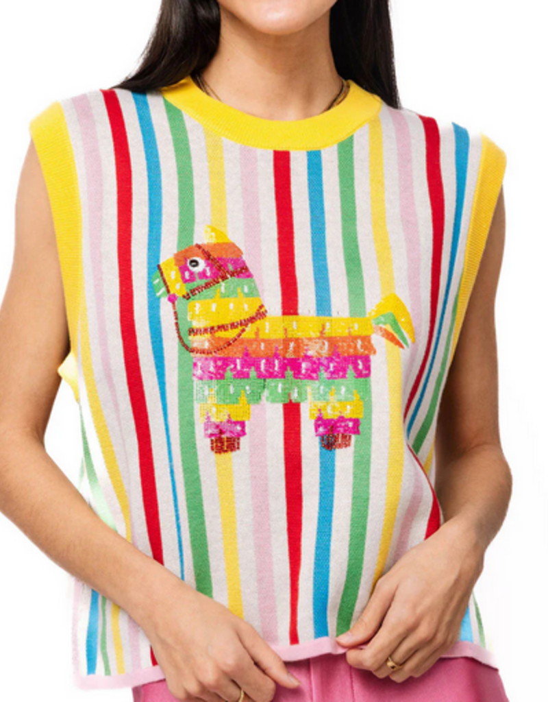 QOS Rainbow Piñata Sweater Tank