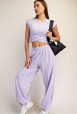 lycra crossover set Lavender