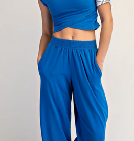 lycra crossover set Ocean Blue