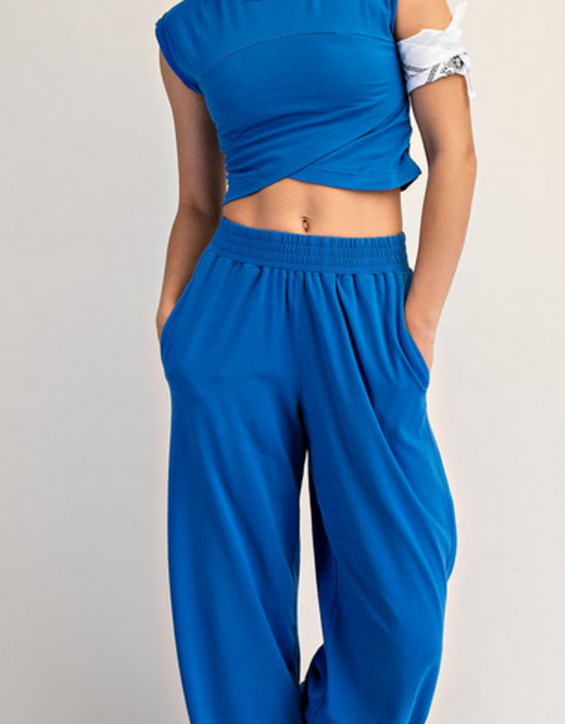 lycra crossover set Ocean Blue