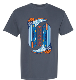 Charcoal  thunder boots shirt