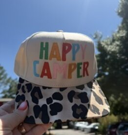 Leopard Happy Camper Hat