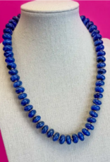 layering bead necklace- navy