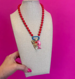 Fish Charm Necklace- Multi