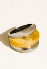 Gold and Silver Dome Statement Ring