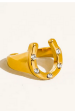 Gold Horseshoe Ring