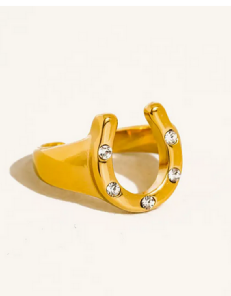 Gold Horseshoe Ring