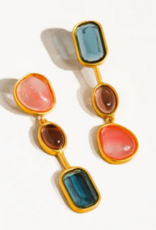 Delia Gold Vintage Mismatch Drop Earrings
