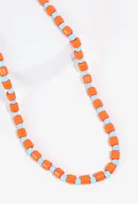 Sprinkle Orange/Turquoise Necklace