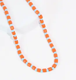 Sprinkle Orange/Turquoise Necklace