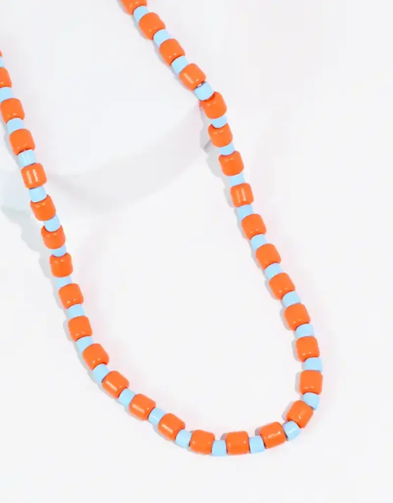 Sprinkle Orange/Turquoise Necklace