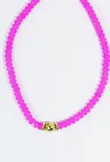 Pink Pop Beaded Necklace