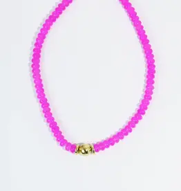 Pink Pop Beaded Necklace