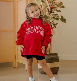Kids Sooner Polka Dot Mockneck