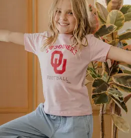 Kids OU Sooners Pink Sporty Tee